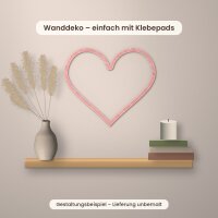 Offener Herzrahmen aus Holz zum Bemalen – 20, 30 oder 45 cm, Pappelsperrholz 4 mm