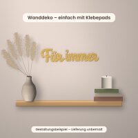 Schriftzug „Für immer“ aus Holz zum Bemalen – 30 oder 45 cm, Pappelsperrholz 4 mm
