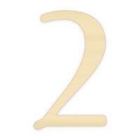 Holzzahl Typ 9 zum Bemalen – Art-déco-Schrift, Ziffern 0–9, 10, 20 oder 30 cm, Pappelsperrholz 4 mm