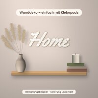 Schriftzug „Home“ aus Holz zum Bemalen, 20, 30 oder 45 cm, Pappelsperrholz 4 mm