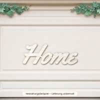 Schriftzug „Home“ aus Holz zum Bemalen, 20, 30 oder 45 cm, Pappelsperrholz 4 mm