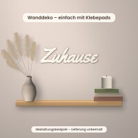 Schriftzug „Zuhause“ aus Holz zum Bemalen, 30 oder 45 cm, Pappelsperrholz 4 mm