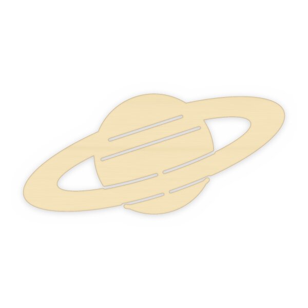 Planet mit Ring aus Holz zum Bemalen – 20 oder 30 cm, Pappelsperrholz 4 mm