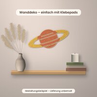 Planet mit Ring aus Holz zum Bemalen – 20 oder 30 cm, Pappelsperrholz 4 mm