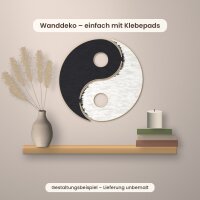 Yin und Yang zweiteilig aus Holz zum Bemalen – 2 Hälften, 3er-Set 10 cm oder einzeln Ø 20 / 30 / 45 cm, Pappelsperrholz 4 mm