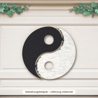 Yin und Yang zweiteilig aus Holz zum Bemalen – 2 Hälften, 3er-Set 10 cm oder einzeln Ø 20 / 30 / 45 cm, Pappelsperrholz 4 mm