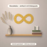 Unendlich-Zeichen aus Holz zum Bemalen, 3er-Set 10 cm oder einzeln 20 / 30 / 45 cm, Pappelsperrholz 4 mm