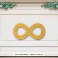 Unendlich-Zeichen aus Holz zum Bemalen, 3er-Set 10 cm oder einzeln 20 / 30 / 45 cm, Pappelsperrholz 4 mm