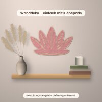 Lotusblume aus Holz zum Bemalen, 3er-Set 10 cm oder einzeln 20 / 30 / 45 cm, Pappelsperrholz 4 mm