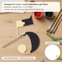 Holzzahl Typ 10 zum Bemalen – Antiqua-Schrift, Ziffern 0–9, 10 bis 45 cm, Pappelsperrholz 4 mm