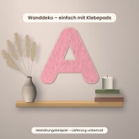 Holzbuchstabe Typ 11 zum Bemalen – runde Groteskschrift, A–Z, Ä, Ö, Ü, 10 bis 30 cm, Pappelsperrholz 4 mm