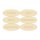 Türschilder Räume oval aus Holz zum Bemalen – Küche, Bad, Büro, Schlafzimmer, Wohnzimmer, Gäste, 6er-Set oder einzeln, je 200 × 80 mm, Pappelsperrholz 4 mm