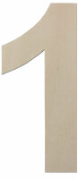 Holzzahl 1 zum Bemalen – Typ 1, 60 cm hoch,...