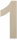 Holzzahl 1 zum Bemalen – Typ 1, 60 cm hoch, Pappelsperrholz 4 mm