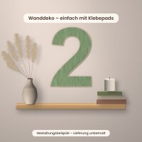 Holzzahl 2 zum Bemalen – Typ 1, 60 cm hoch, Pappelsperrholz 4 mm