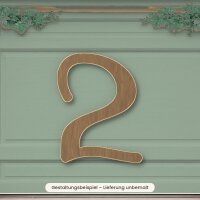 Holzzahl 3 zum Bemalen – Typ 3, 45 cm hoch, 4 mm stark