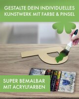 Holzbuchstaben & Holzzahlen zum Bemalen – Typ 2, Höhe wählbar 7,5–60 cm