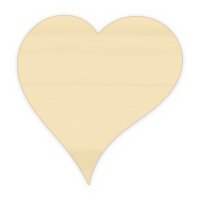 Holzherz zum Bemalen – Typ 1, 300 x 309 mm, 4 mm stark